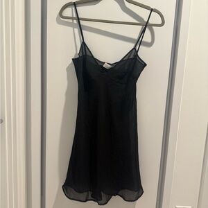 RED Valentino Charcoal Slip Dress